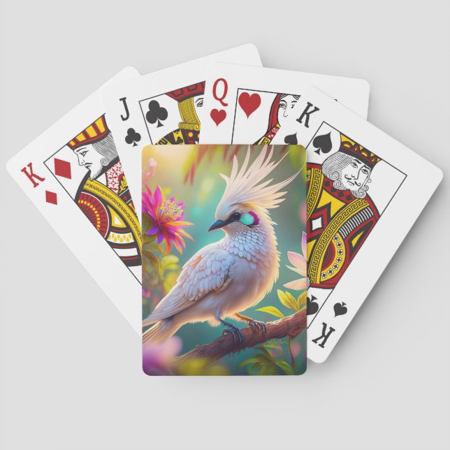  Feather Dove Fantasy Bird Casinokort (Baksidan)