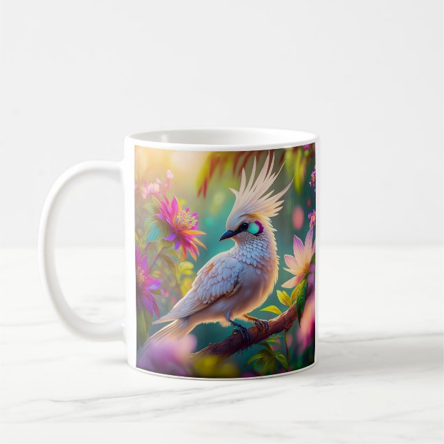  Feather Dove Fantasy Bird Kaffemugg (Vänster)