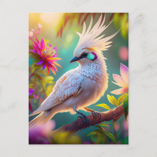 Feather Dove Fantasy Bird Vykort