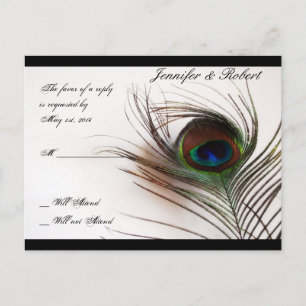 Feather Feather Glamor OSA Postcard Inbjudan Vykort