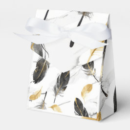 "Feather Grace Gift Bag med lock" Presentaskar