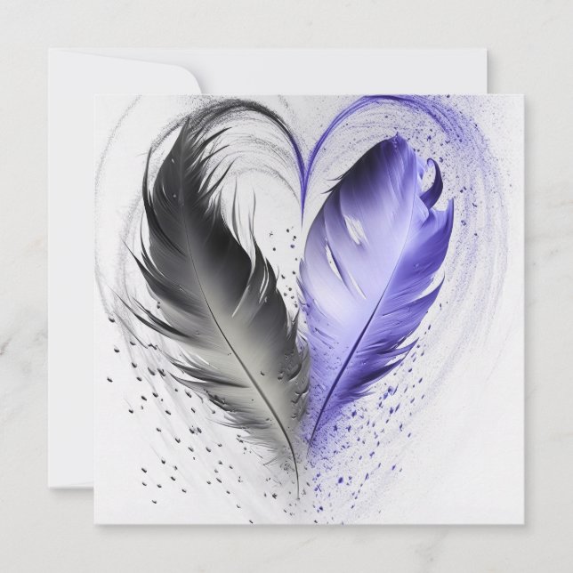 Feather Heart - Indigo (Framsida)