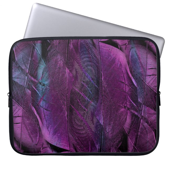 Feather mönster struktur-formulär laptop fodral (Framsidan)