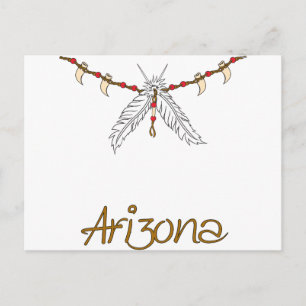 Feather Necklace Vykort