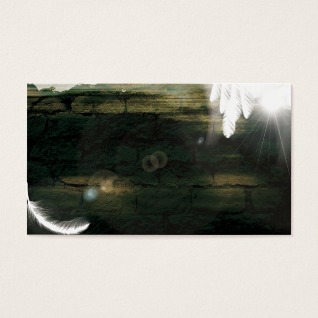 Feather of hope visitkort (Framsidan)