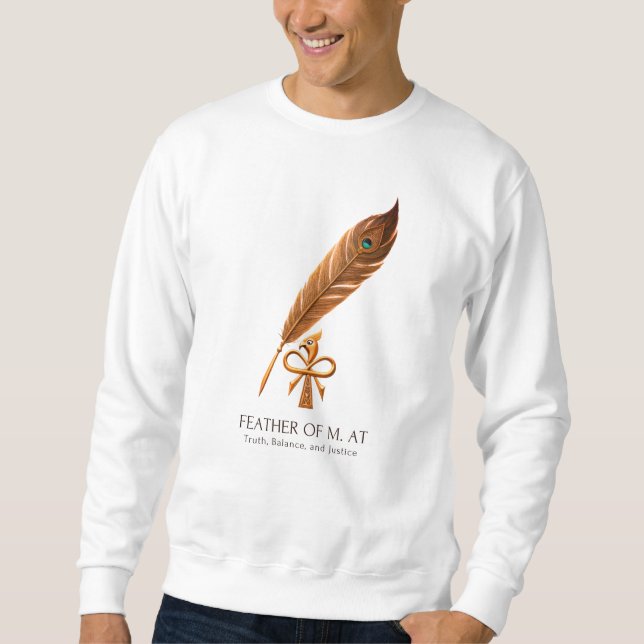 Feather of Ma’at Sweatshirt – Ancient Egyptian (Framsida)
