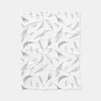 Feather pattern fleecefilt