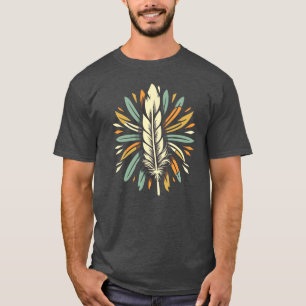 Feather Southwest Warrior Indian Tribal Art T Shirt