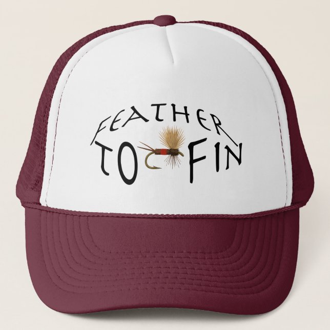 Feather to Fin Fly Fishing Monogram Keps (Framsida)