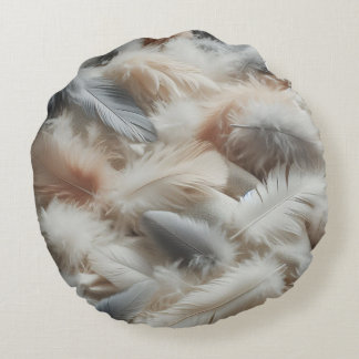 Feather Touch Cushion Rund Kudde