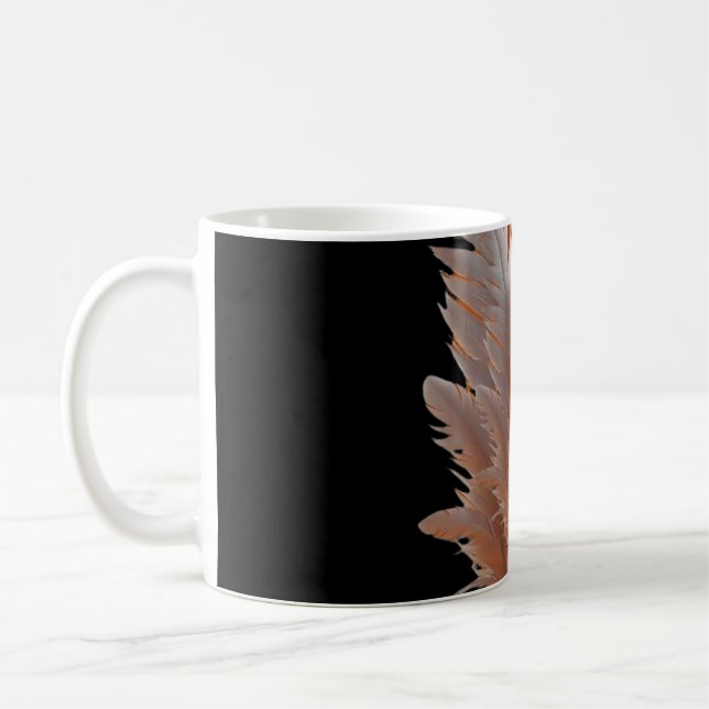 Feathered Duality Balance of Light Amber & Ivory S Kaffemugg (Vänster)