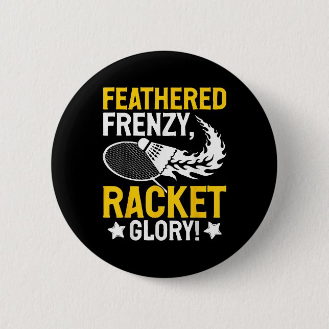 Feathered Frenzy, Racket Glory! Badminton Player S Knapp (Framsida)