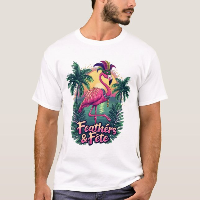Feathers & Fête T Shirt (Framsida)