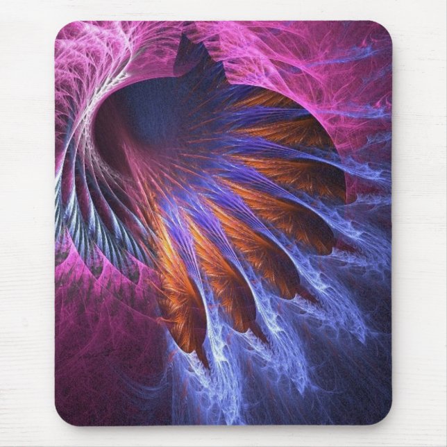 Feathers Fractal Mousepad Musmatta (Framsidan)