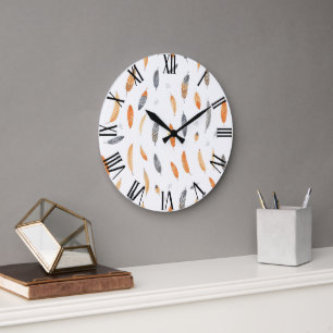 Feathers Luxury Trendig Boho Collection Stor Klocka