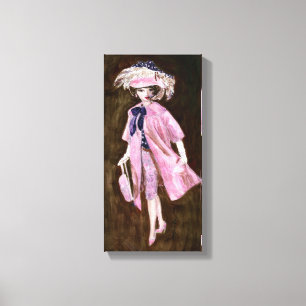 Feathers, Mauvy Silke & Suede: Matisse Doll Mode Canvastryck