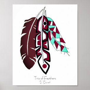 Feathers originalkonstverk poster