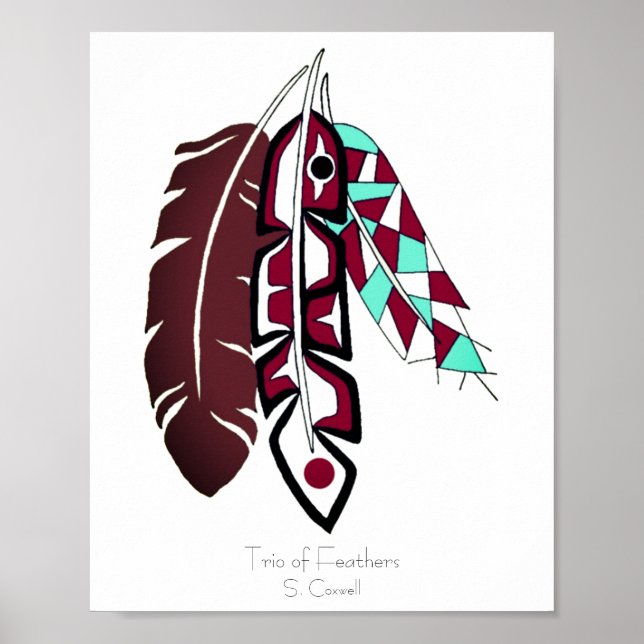 Feathers originalkonstverk poster (Framsidan)