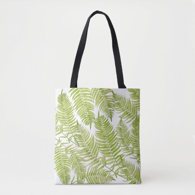 Feathery Fern på en Tote Bag Tygkasse (Framsida)