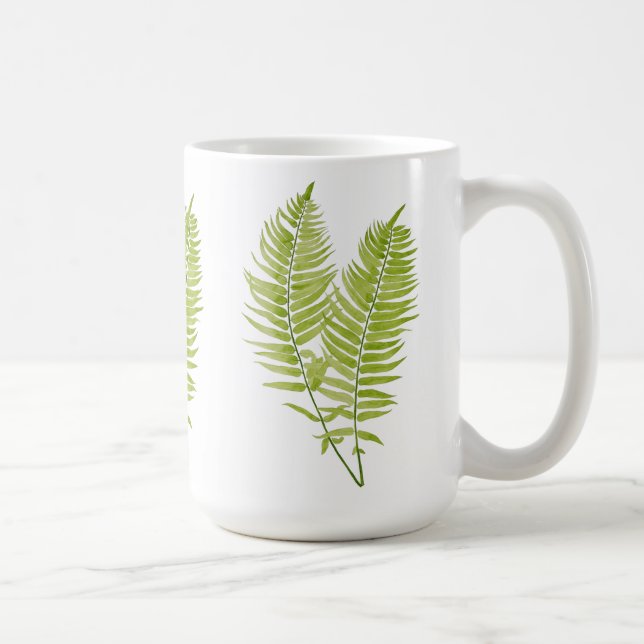 Feathery Fern på klassisk Mugg (Höger)