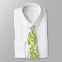 Feathery Fern på Neck Tie
