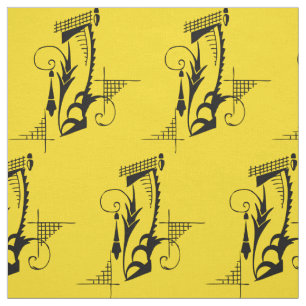Feathery Structure Deco-Nouveau Motif Tyg