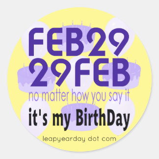 FEB 29 FEB RUNT KLISTERMÄRKE