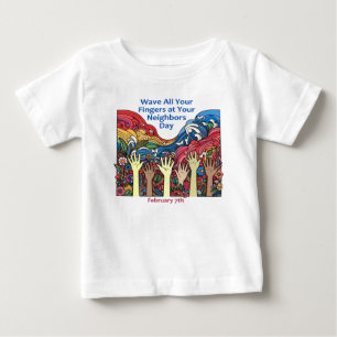 Feb 7:e - Wave all din Finger/granne T Shirt