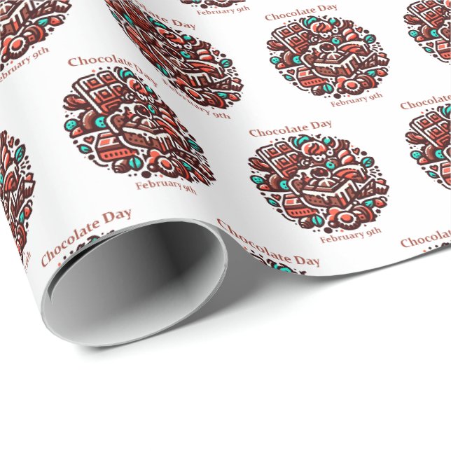 Feb 9:e chokladdagen presentpapper (Rullad Hörn)