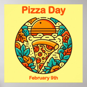 Feb 9:e Pizzadagen Poster