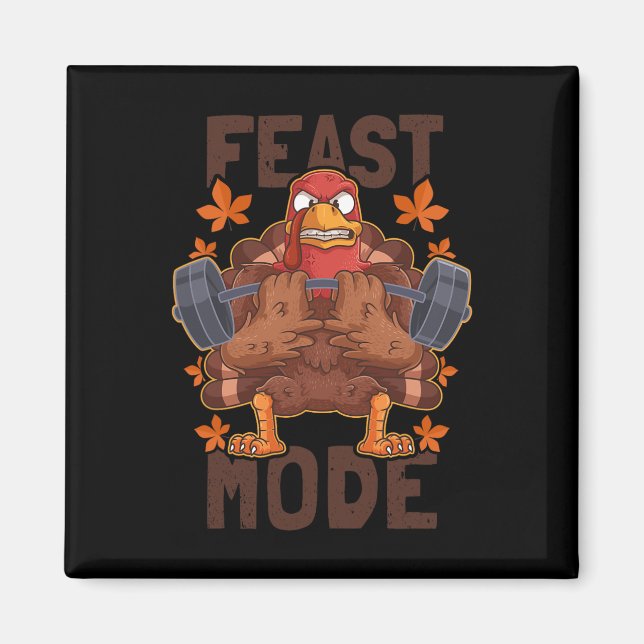 Feberläge Viktande Turkiet Dag Thanksgiving C Magnet (Framsidan)