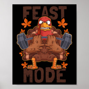 Feberläge Viktande Turkiet Dag Thanksgiving C Poster
