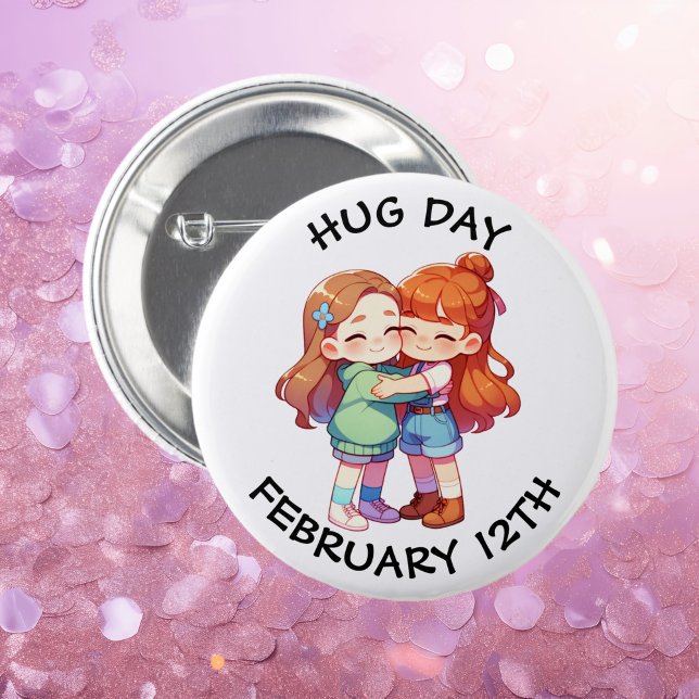 Februari 12:e är helgdag knapp (Skapare uppladdad)