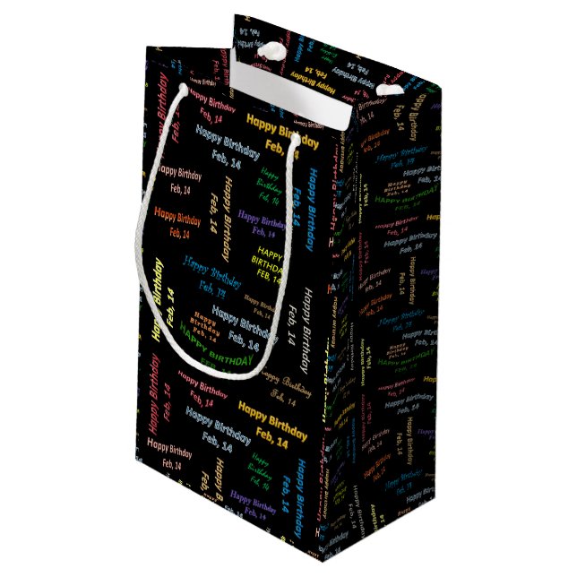 Februari, 14 Birthday Gift Bag (Baksidan Vinklad)
