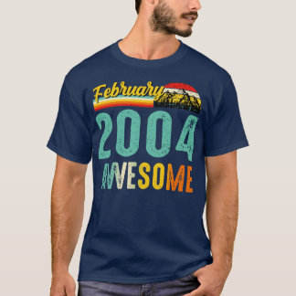 Februari 2004 Birthday Gift Shirt Vintage februari T