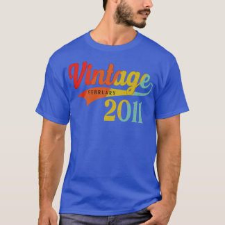 Februari 2011 Birthday Vintage februari 2011 Aweso T Shirt