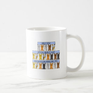 Februari 29th födelsedagkatter kaffemugg