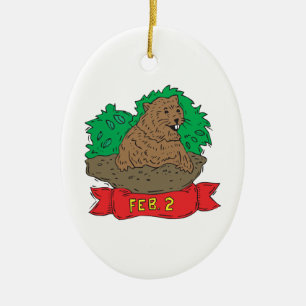 Februari 2nd julgransprydnad keramik