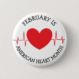 Februari är amerikansk hjärtmånad knapp