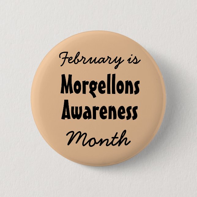 Februari är Morgellons medvetandehöjande månad Knapp (Framsida)