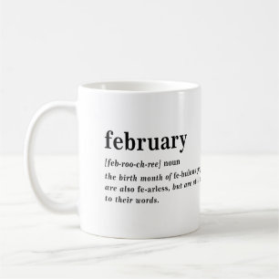 Februari Definition Födelsedag Kaffemugg