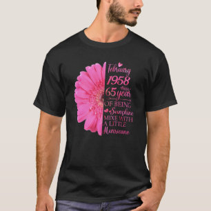 Februari Girl 1958 65 Years Old 65e Birthday T Shirt