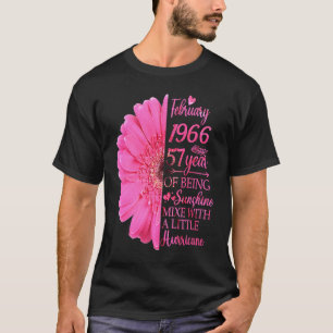 Februari Girl 1966 T 57 Years 57 Birthday Shirt