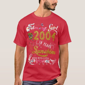 Februari Girl 2004 Solblommor Butterflies 18:e bir T Shirt