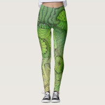 Februari Grönt Leggings