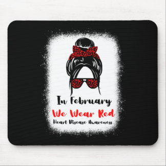 Februari Heart Health Go Red Messy Bun Women Musmatta