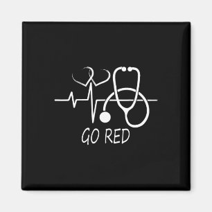 Februari Heart Health Month American Heart Health Magnet