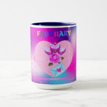 Februari Heart Month Mugg