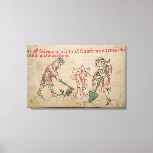 Februari: Hoeing Canvastryck (Framsida)