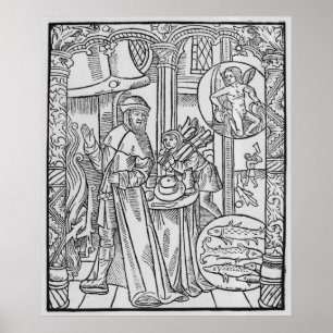 Februari, insida, scen, Aquarius Poster
